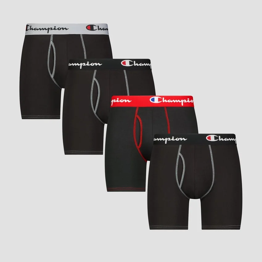 4-pak bomuldsboxershorts med stretch