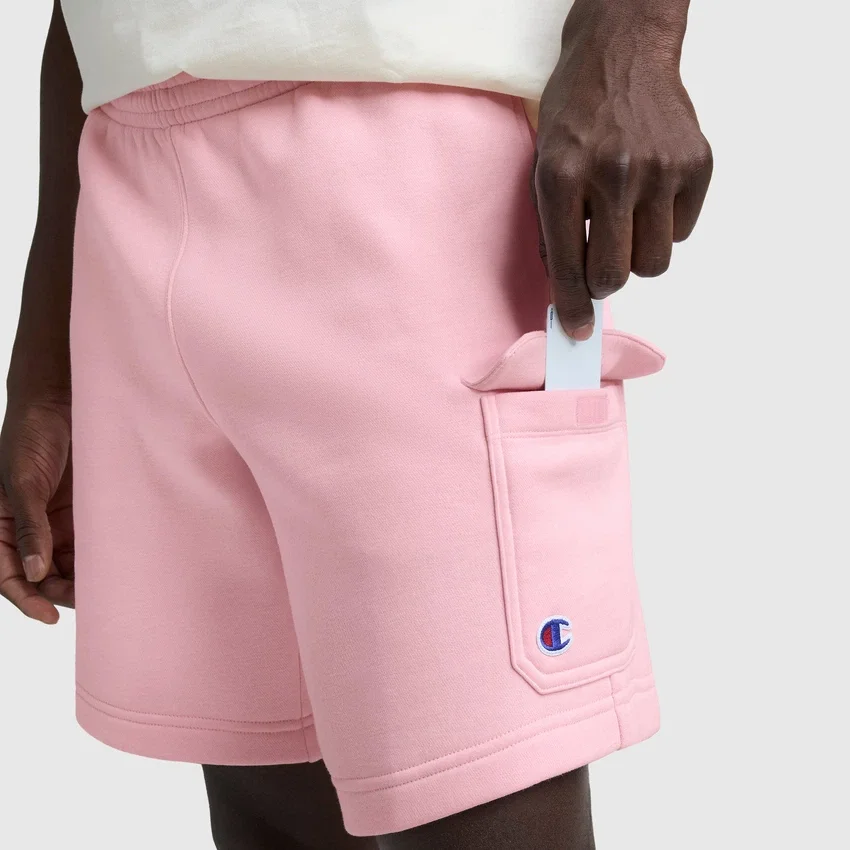 8" fleece-cargoshorts, C Logo