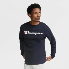 Klassisk grafisk langærmet T-shirt, Script Logo