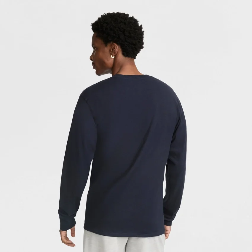 Klassisk grafisk langærmet T-shirt, Script Logo