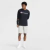 Klassisk grafisk langærmet T-shirt, Script Logo