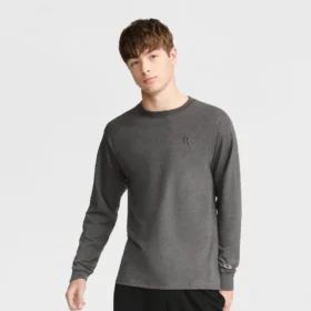 Klassisk langærmet T-shirt, broderet C Logo