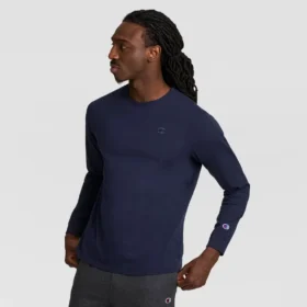 Klassisk langærmet T-shirt, broderet C Logo