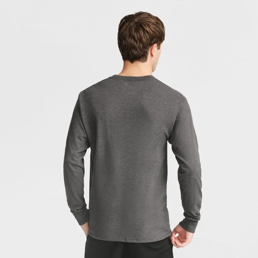 Klassisk langærmet T-shirt, broderet C Logo