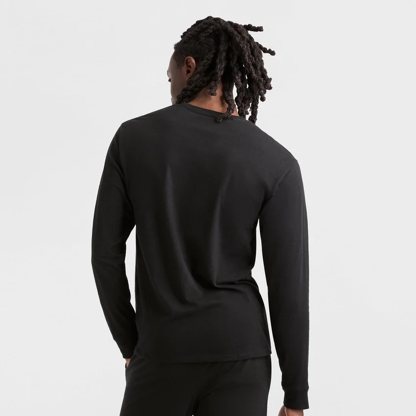 Klassisk langærmet T-shirt, broderet C Logo