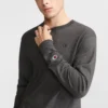 Klassisk langærmet T-shirt, broderet C Logo