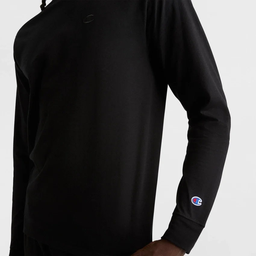 Klassisk langærmet T-shirt, broderet C Logo
