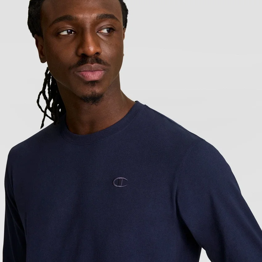 Klassisk langærmet T-shirt, broderet C Logo