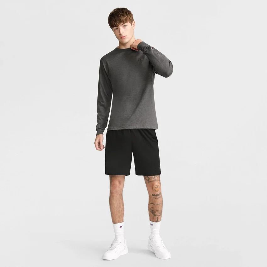 Klassisk langærmet T-shirt, broderet C Logo