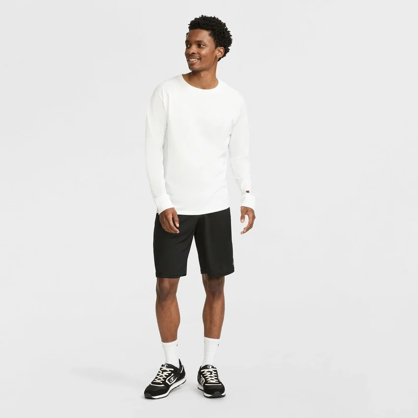 Klassisk langærmet T-shirt, broderet C Logo