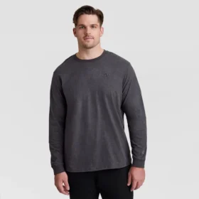 Klassisk langærmet T-shirt, broderet C Logo – Big & Tall