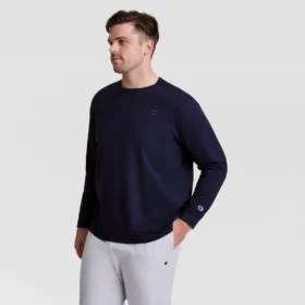Klassisk langærmet T-shirt, broderet C Logo – Big & Tall