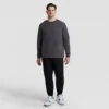 Klassisk langærmet T-shirt, broderet C Logo – Big & Tall
