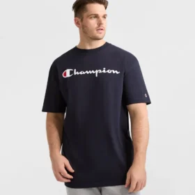 Klassisk T-shirt med grafisk motiv, Script Logo – Big & Tall