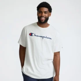 Klassisk T-shirt med grafisk motiv, Script Logo – Big & Tall