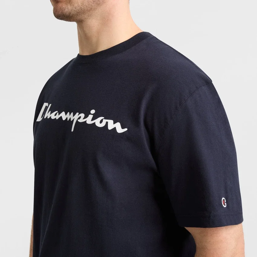 Klassisk T-shirt med grafisk motiv, Script Logo – Big & Tall