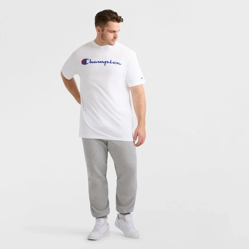 Klassisk T-shirt med grafisk motiv, Script Logo – Big & Tall