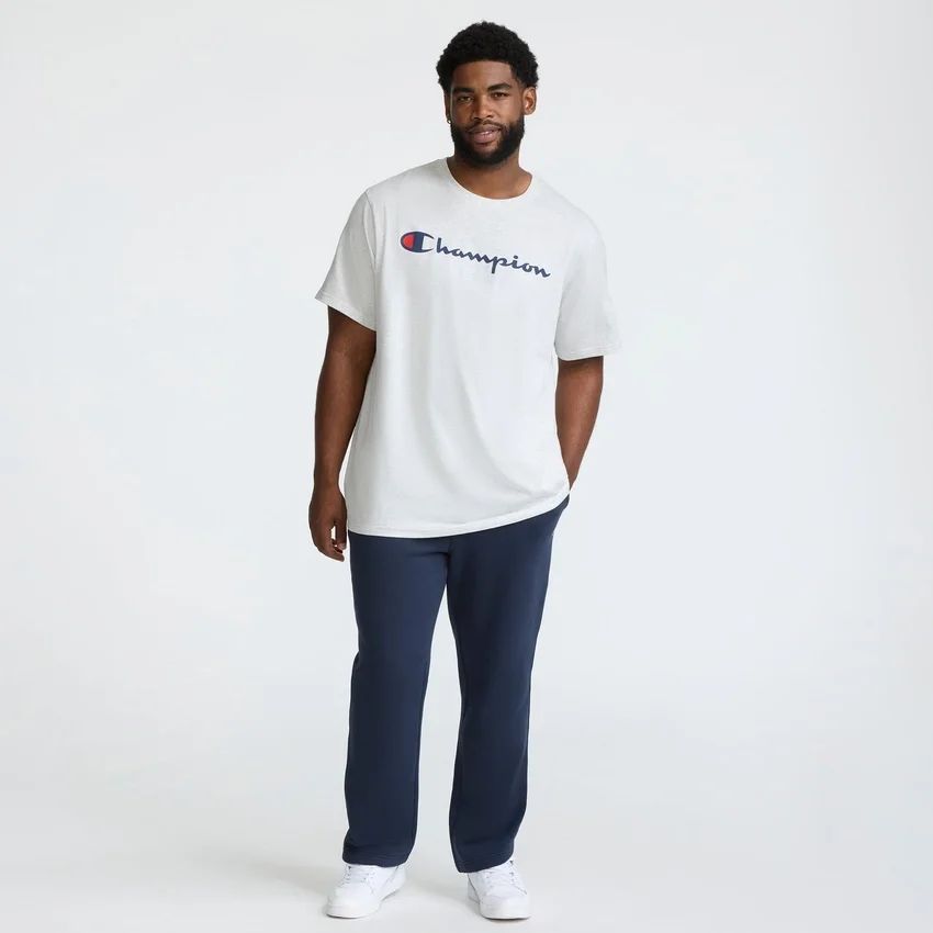 Klassisk T-shirt med grafisk motiv, Script Logo – Big & Tall