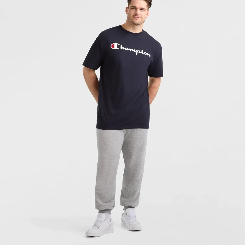 Klassisk T-shirt med grafisk motiv, Script Logo – Big & Tall