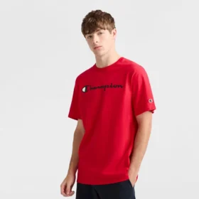 Klassisk T-shirt med grafisk print, Script Logo
