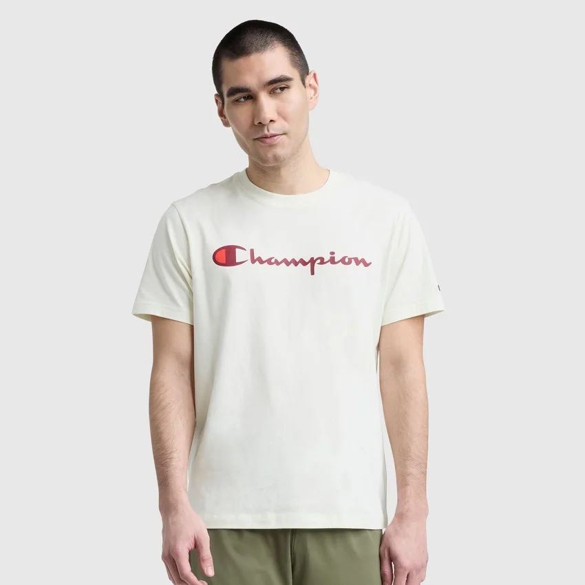 Klassisk T-shirt med grafisk print, Script Logo
