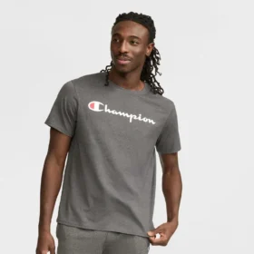 Klassisk T-shirt med grafisk print, Script Logo