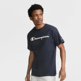 Klassisk T-shirt med grafisk print, Script Logo