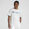 Klassisk T-shirt med grafisk print, Script Logo