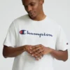 Klassisk T-shirt med grafisk print, Script Logo