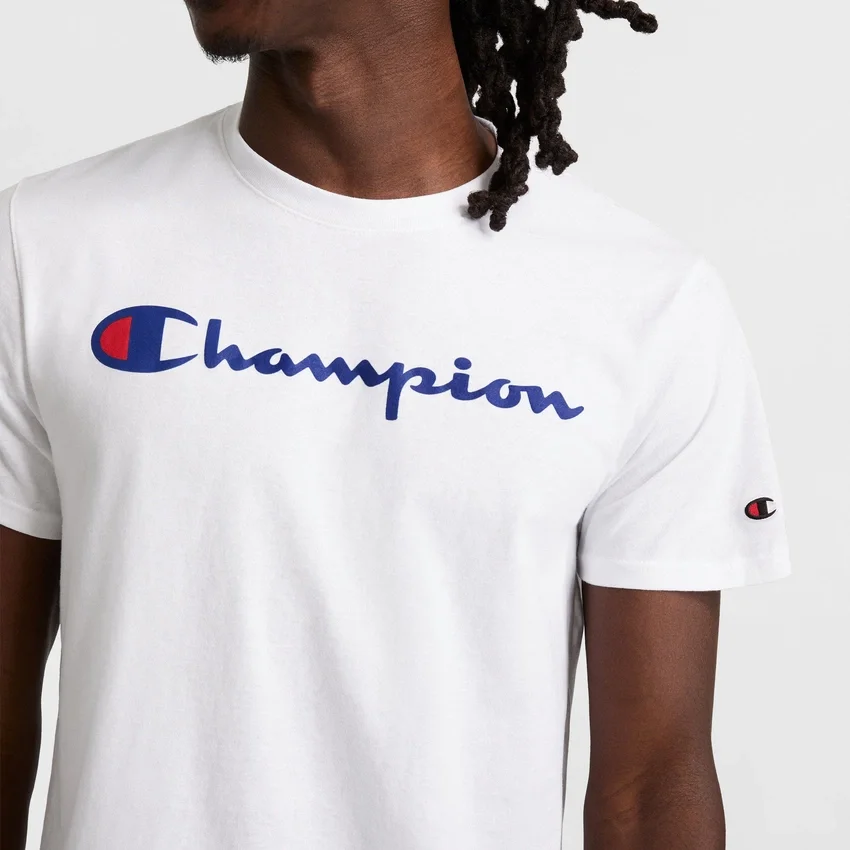 Klassisk T-shirt med grafisk print, Script Logo