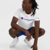 Klassisk T-shirt med grafisk print, Script Logo
