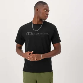 Klassisk T-shirt med grafisk print, ton-i-ton-Script Logo