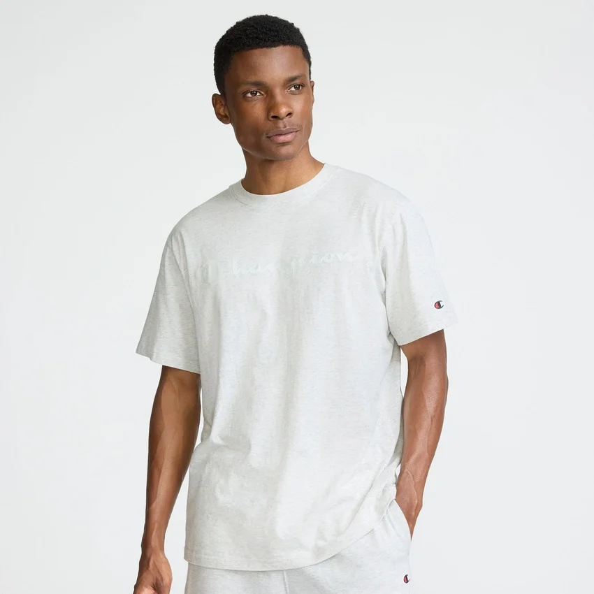 Klassisk T-shirt med grafisk print, ton-i-ton-Script Logo