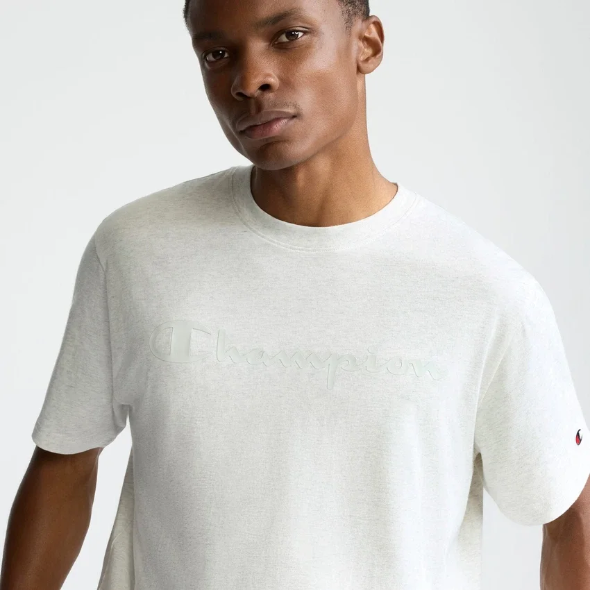 Klassisk T-shirt med grafisk print, ton-i-ton-Script Logo