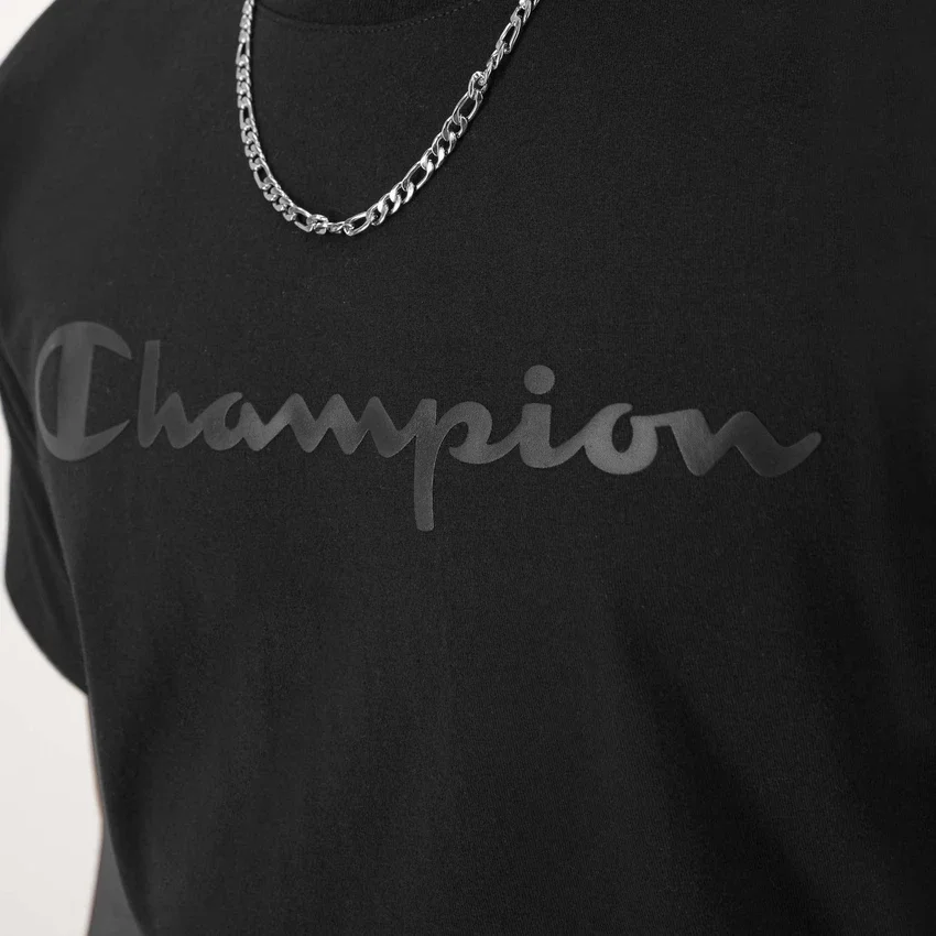 Klassisk T-shirt med grafisk print, ton-i-ton-Script Logo