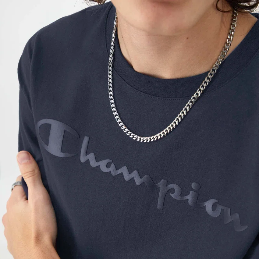 Klassisk T-shirt med grafisk print, ton-i-ton-Script Logo