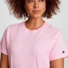 Klassisk T-shirt, ton-i-ton-skrift på venstre bryst