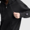 Powerblend Fleece-hættetrøje med lynlås, C Logo