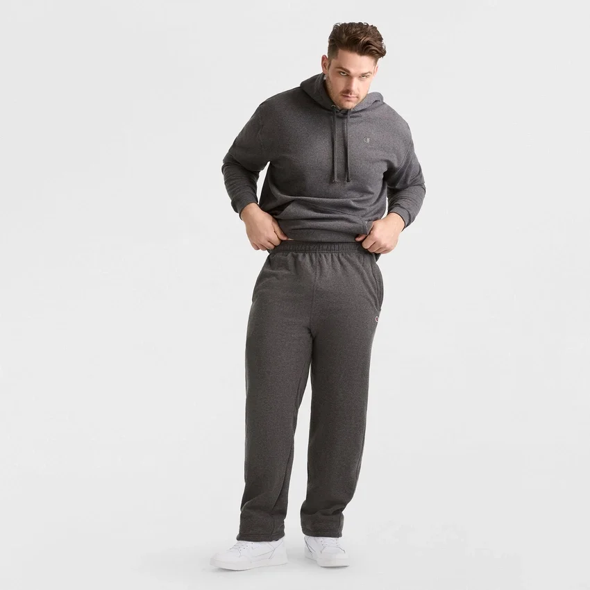 Powerblend-joggingbukser, åben kant, C Logo – Big & Tall