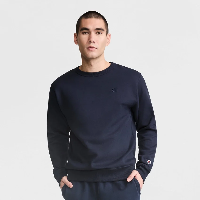 Powerblend-sweatshirt med rund hals, C Logo