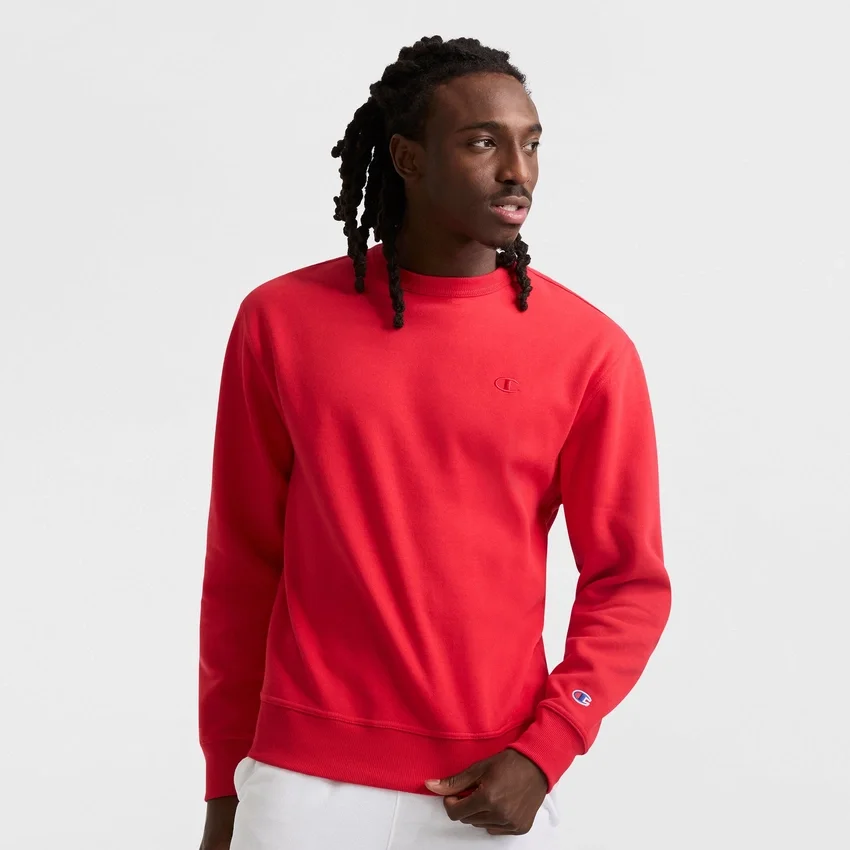 Powerblend-sweatshirt med rund hals, C Logo