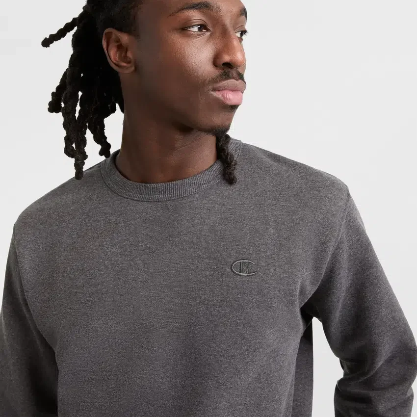 Powerblend-sweatshirt med rund hals, C Logo