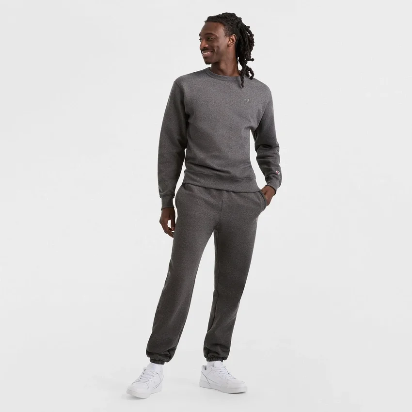 Powerblend-sweatshirt med rund hals, C Logo