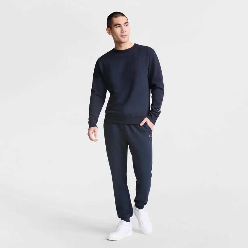 Powerblend-sweatshirt med rund hals, C Logo