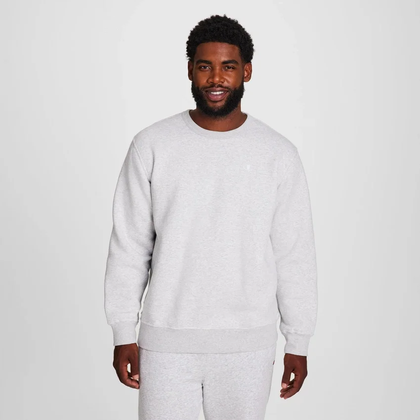 Powerblend-sweatshirt med rund hals, C Logo – Big & Tall