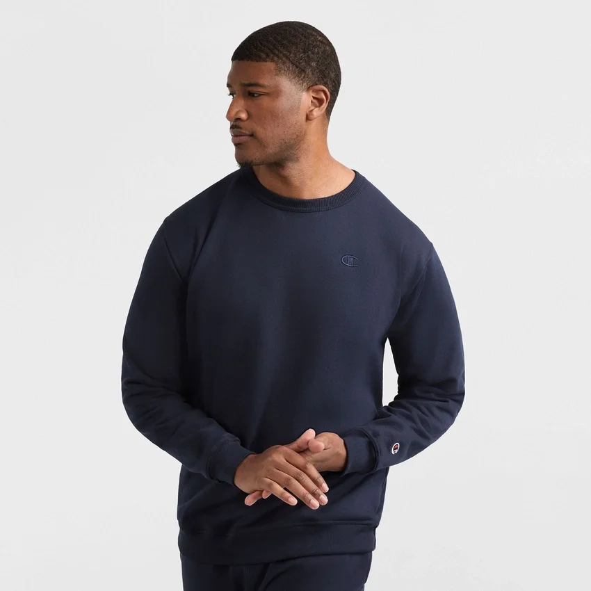 Powerblend-sweatshirt med rund hals, C Logo – Big & Tall