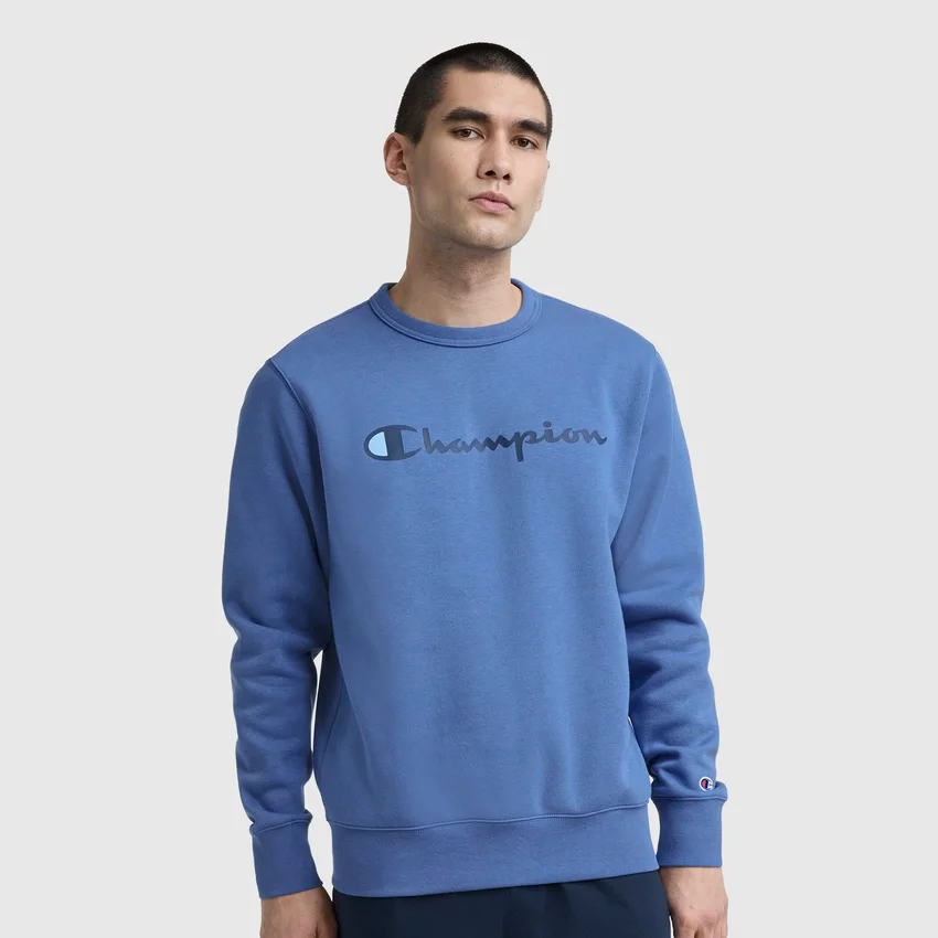 Powerblend-sweatshirt med rund hals og Script Logo