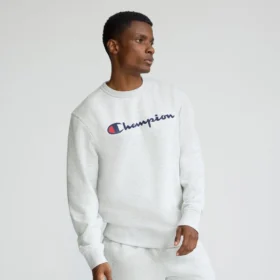 Powerblend-sweatshirt med rund hals og Script Logo