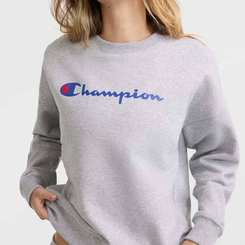 Powerblend-sweatshirt med rund hals og Script Logo