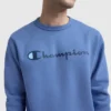 Powerblend-sweatshirt med rund hals og Script Logo